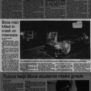 1984-01-26 - Fatal crash on I-95, Deerfield Beach FD